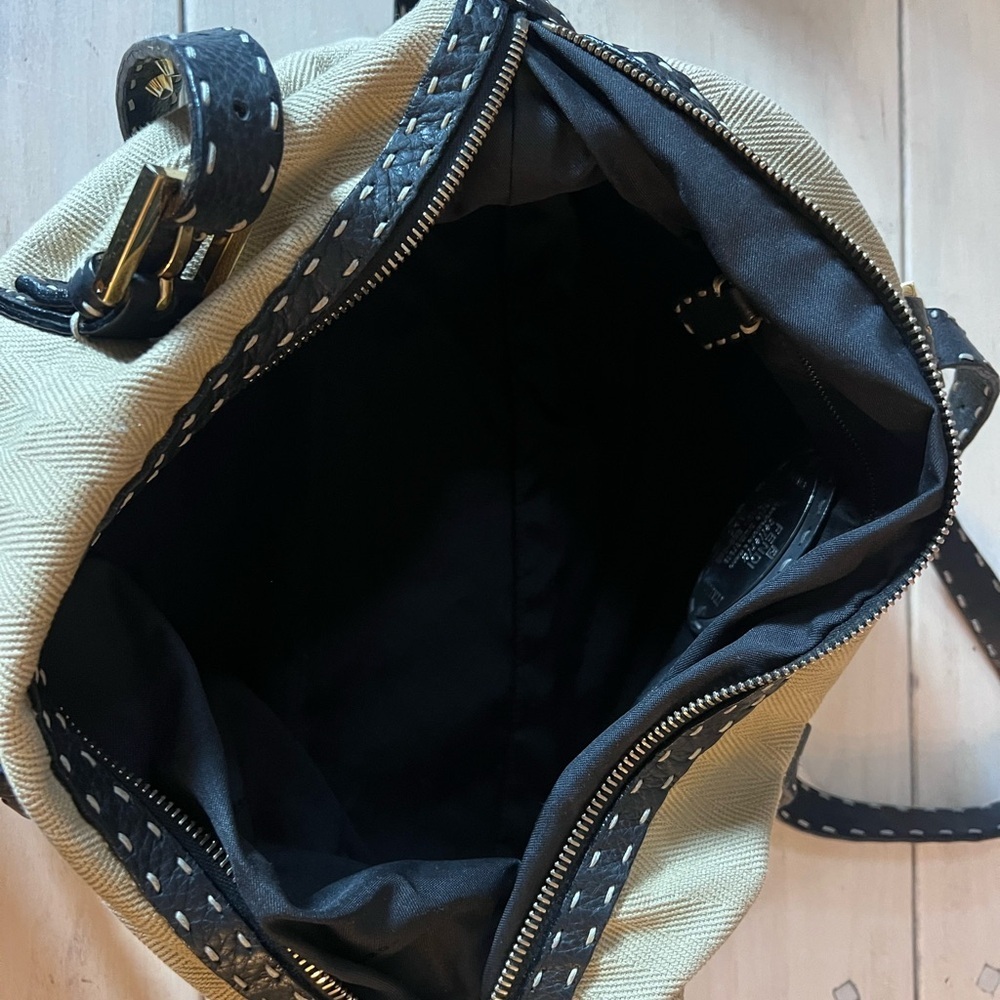 Fendi Selleria Canvas and Leather Bag Authentic - Picture 6 of 9